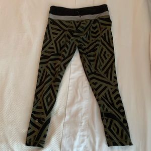 Green and Black Workout leggings